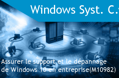 Course Image Assurer le support et le dépannage de Windows 10 en entreprise (M10982)