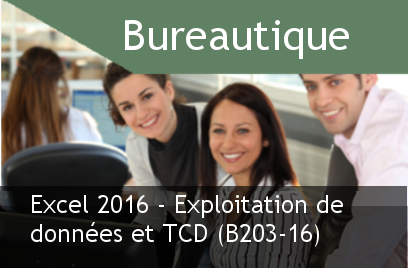 Course Image Excel 2016 - Exploitation de données et TCD (B203)